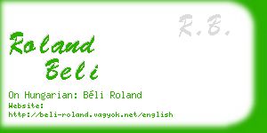 roland beli business card