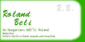 roland beli business card